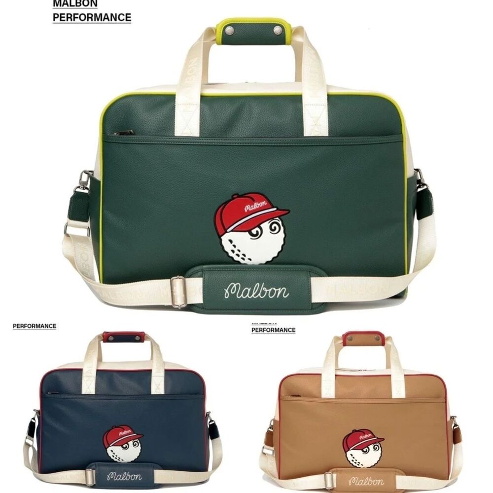 Malbon Stylish Waterproof Golf Gear Bag  Large Capacity Unisex Carry Bag